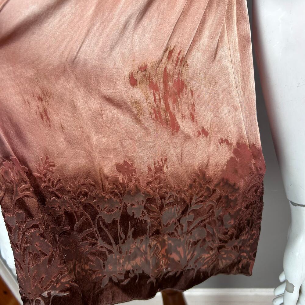Y2k babydoll camisole small burnout velvet‎ fairy grunge vixen pink strappy - Picture 6 of 13